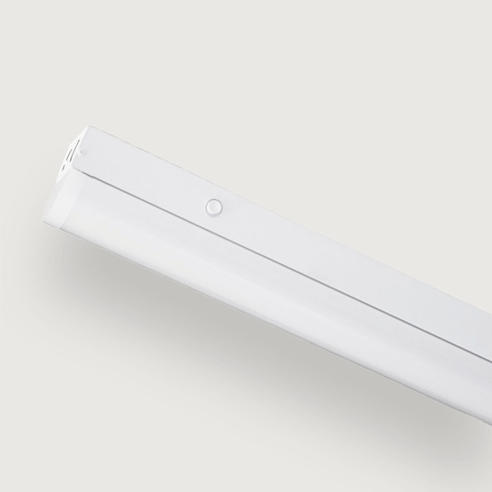 LED Linear Strip, 4-FT, 40W Max, 3-Wattages + 3-CCT (35/40/50K), Damp Rated, 130 lm/W, Dimmable + Smart AUX Input
