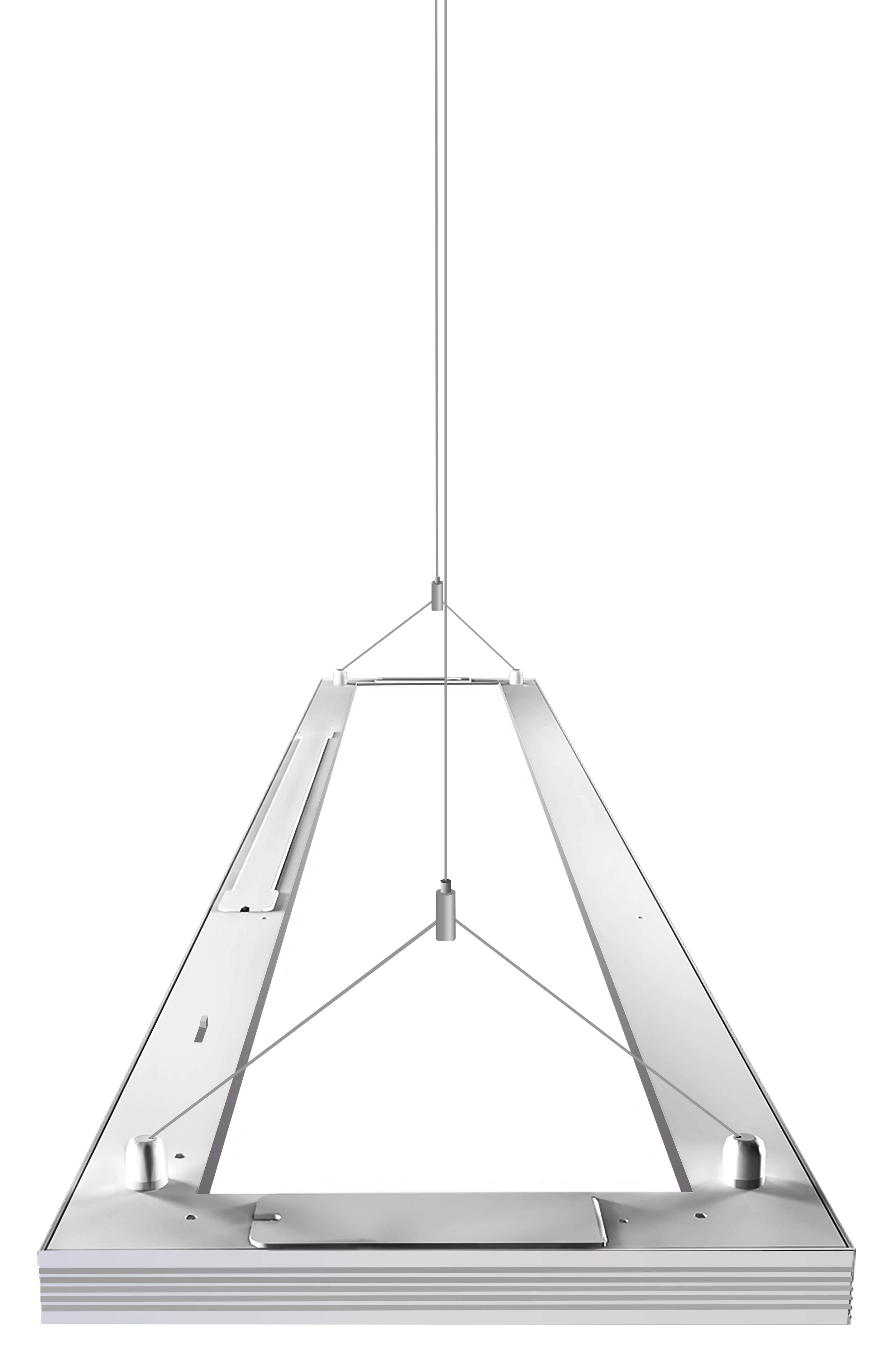 Linear Suspension LED Lighting Fixture Up Down Indirect Direct - White